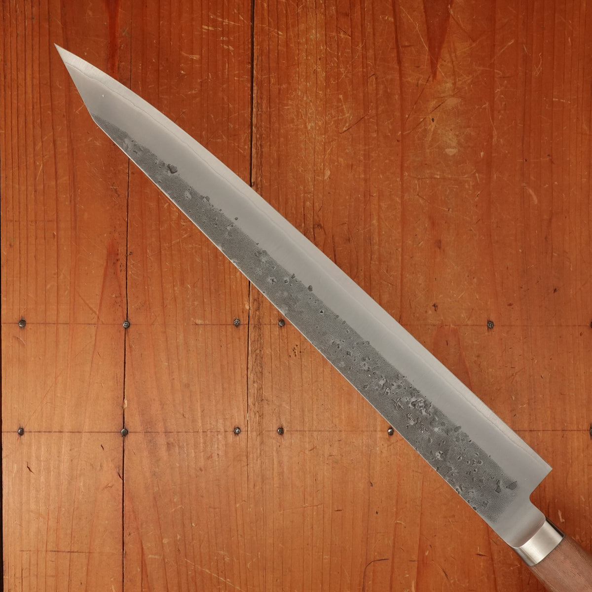 Hitohira TD 270mm Sujihiki Stainless Clad Aogami 2 Nashiji Western