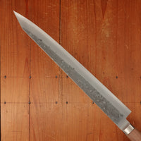 Hitohira TD 270mm Sujihiki Stainless Clad Aogami 2 Nashiji Western