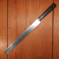J Russell Green River Works 14" Beef Slicer Carbon Steel Ebony 1874-1920s