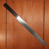 J Russell Green River Works 14" Beef Slicer Carbon Steel Ebony 1874-1920s