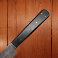 J Russell Green River Works 14" Beef Slicer Carbon Steel Ebony 1874-1920s