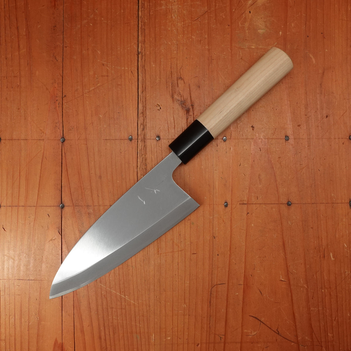 Hitohira Gorobei 150mm Deba Shirogami 3 Ho Wood - LEFTY