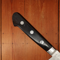 Morihei Hisamoto 240mm Gyuto Stainless Clad Shirogami 1 Tsuchime Pakka Handle