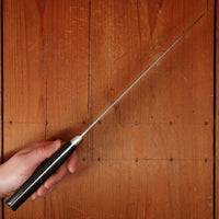 Morihei Hisamoto 240mm Gyuto Stainless Clad Shirogami 1 Tsuchime Pakka Handle