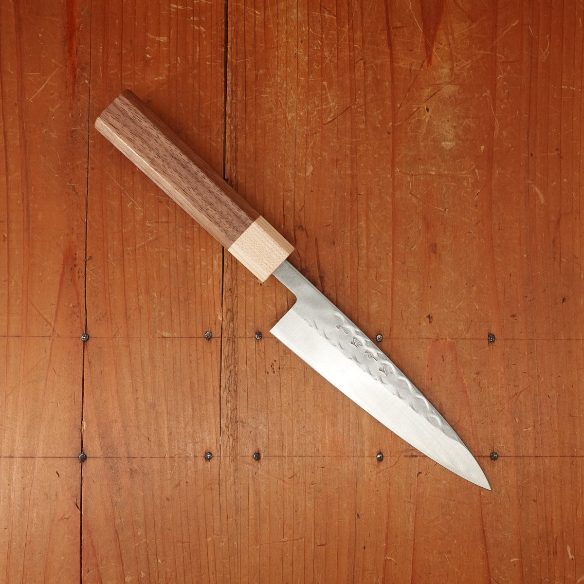Hitohira TD 135mm Petty SLD Tsuchime Walnut Handle