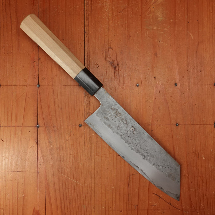 Trade In Sakai Kikumori 180mm Kiritsuke Santoku Aogami 2 Nashiji with Box