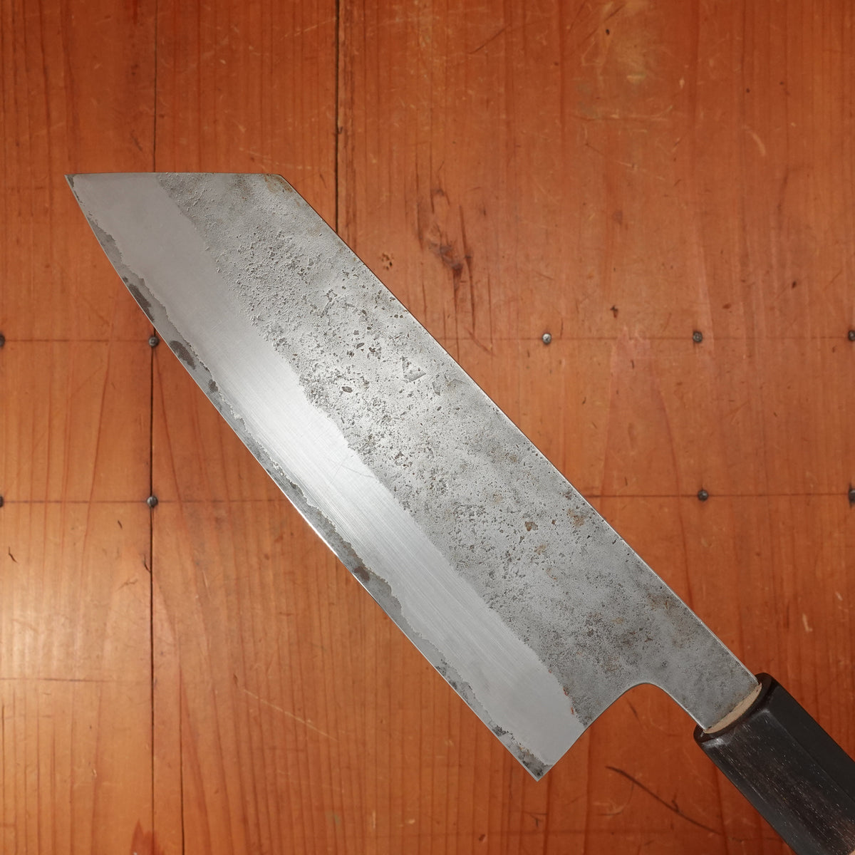 Trade In Sakai Kikumori 180mm Kiritsuke Santoku Aogami 2 Nashiji with Box