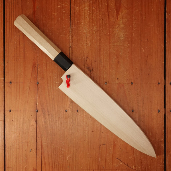 Hitohira Tanaka Manzo 210mm Mioroshi Deba Shirogami 2 Ho Wood with Saya