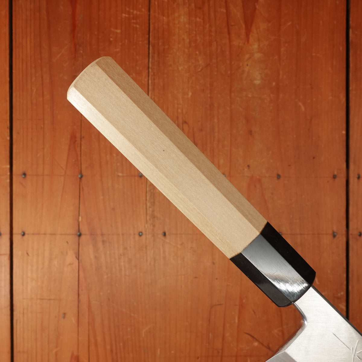 Hitohira Tanaka Manzo 210mm Mioroshi Deba Shirogami 2 Ho Wood with Saya