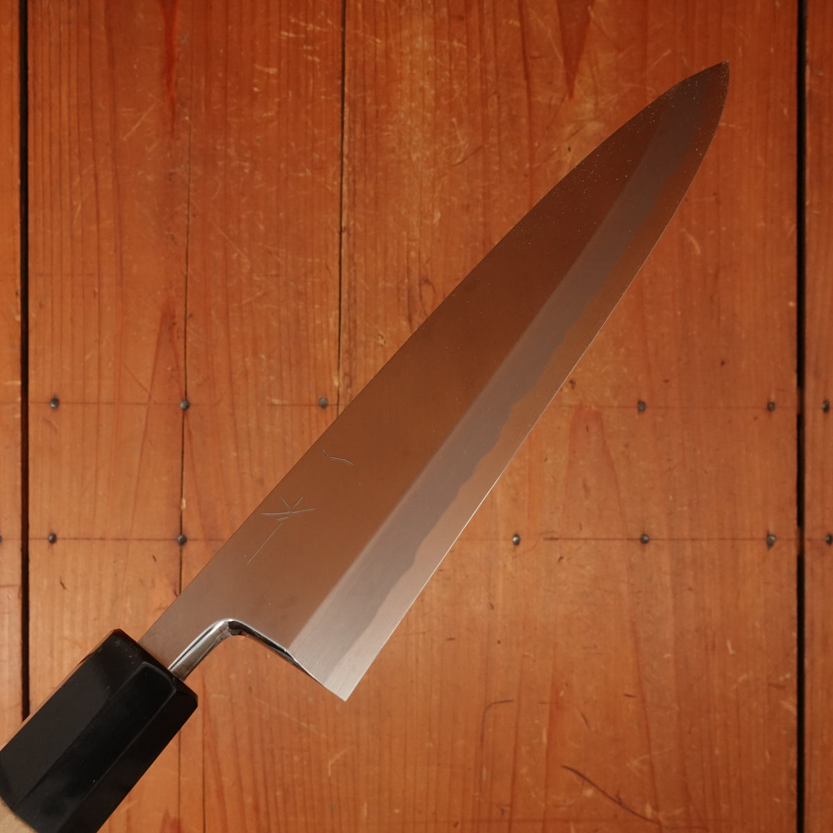 Hitohira Tanaka Manzo 210mm Mioroshi Deba Shirogami 2 Ho Wood with Saya