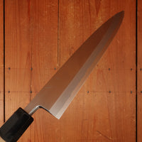 Hitohira Tanaka Manzo 210mm Mioroshi Deba Shirogami 2 Ho Wood with Saya