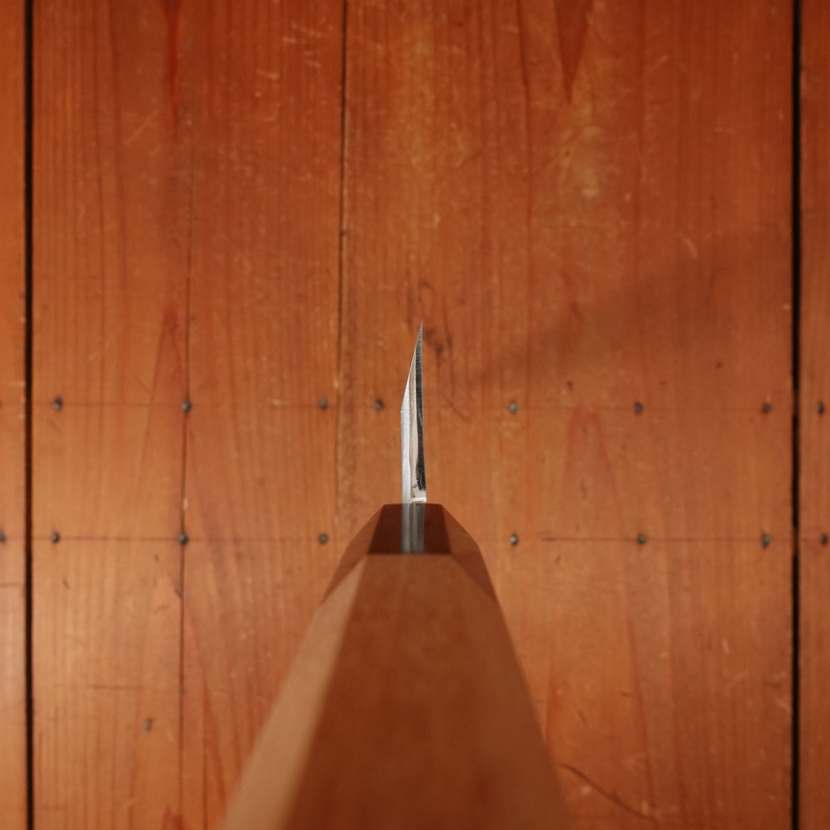 Hitohira Tanaka Manzo 210mm Mioroshi Deba Shirogami 2 Ho Wood with Saya