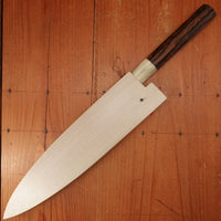 Trade In Hitohira Togashi 240mm Gyuto Stainless Clad Aogami 1 Zircote W Saya & Box