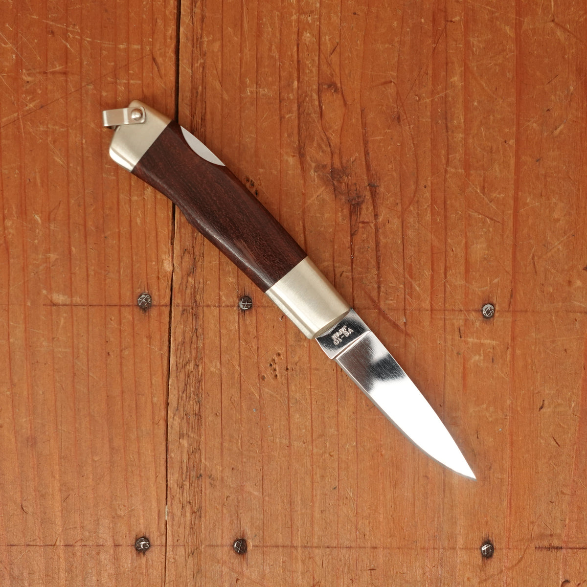 MOKI MK8101/INS 45mm Folding Knife Lock Back Ironwood Handle