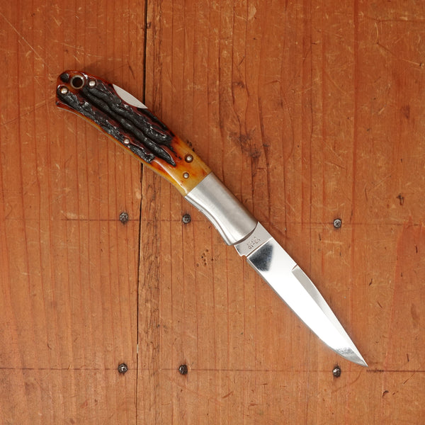 MOKI Kronos 65mm Folding Knife Stag Handle