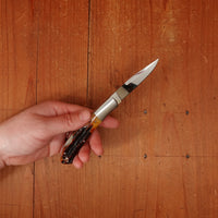 MOKI Kronos 65mm Folding Knife Stag Handle