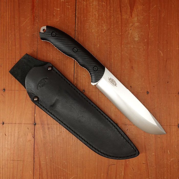 MOKI Berg Robson Ruggedman 115mm Fixed Blade Linen Micarta Handle