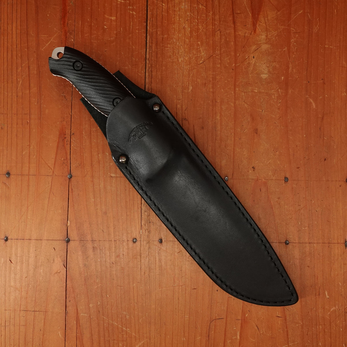 MOKI Berg Robson Ruggedman 115mm Fixed Blade Linen Micarta Handle