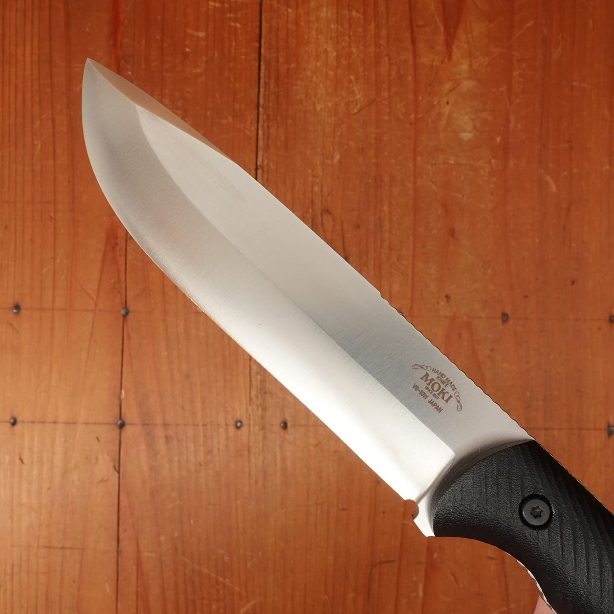 MOKI Berg Robson Ruggedman 115mm Fixed Blade Linen Micarta Handle