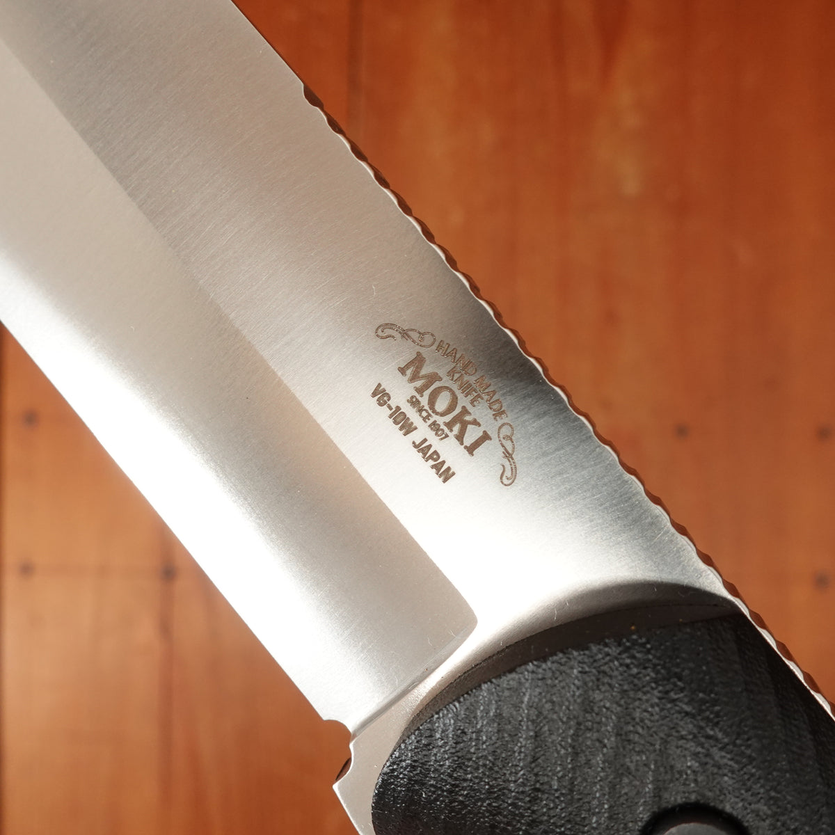 MOKI Berg Robson Ruggedman 115mm Fixed Blade Linen Micarta Handle