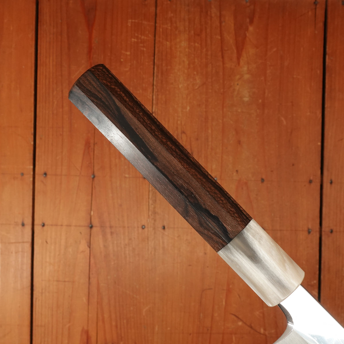 Hitohira Togashi 300mm Yanagi Shirogami 1 Notaremon Mizu Honyaki Ziricote Handle with Saya