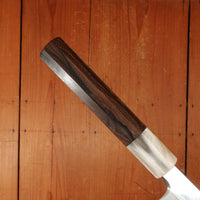 Hitohira Togashi 300mm Yanagi Shirogami 1 Notaremon Mizu Honyaki Ziricote Handle with Saya