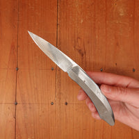 Des Horn 3" Twist Pattern Damasteel Damascus Linerlock Custom