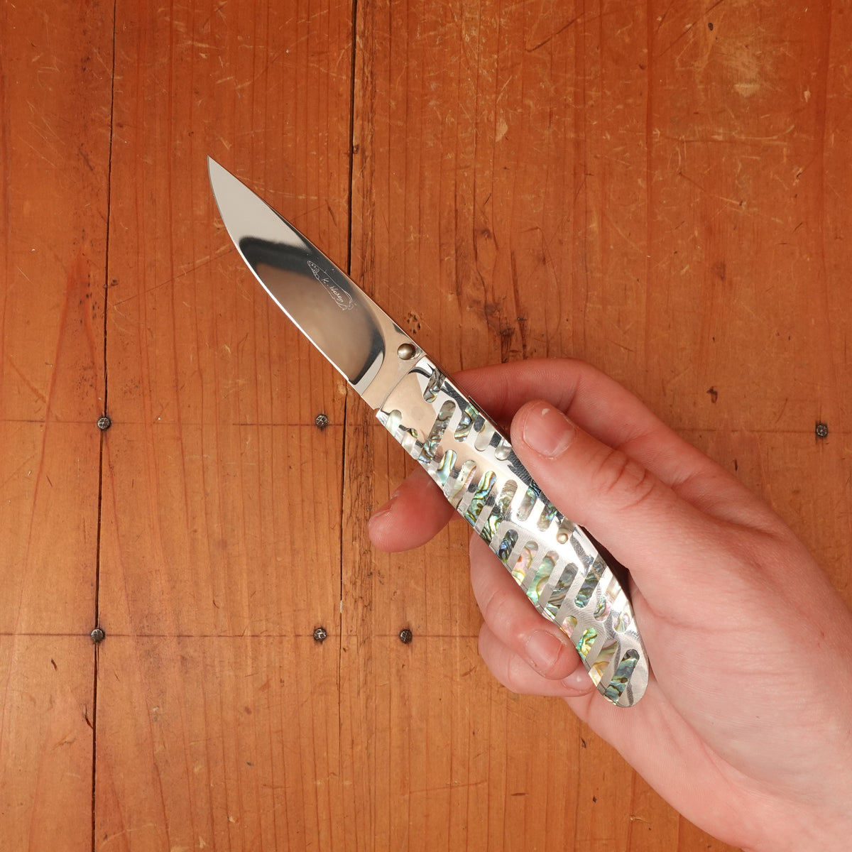 Koji Hara Yana 3" Abalone Liner Lock