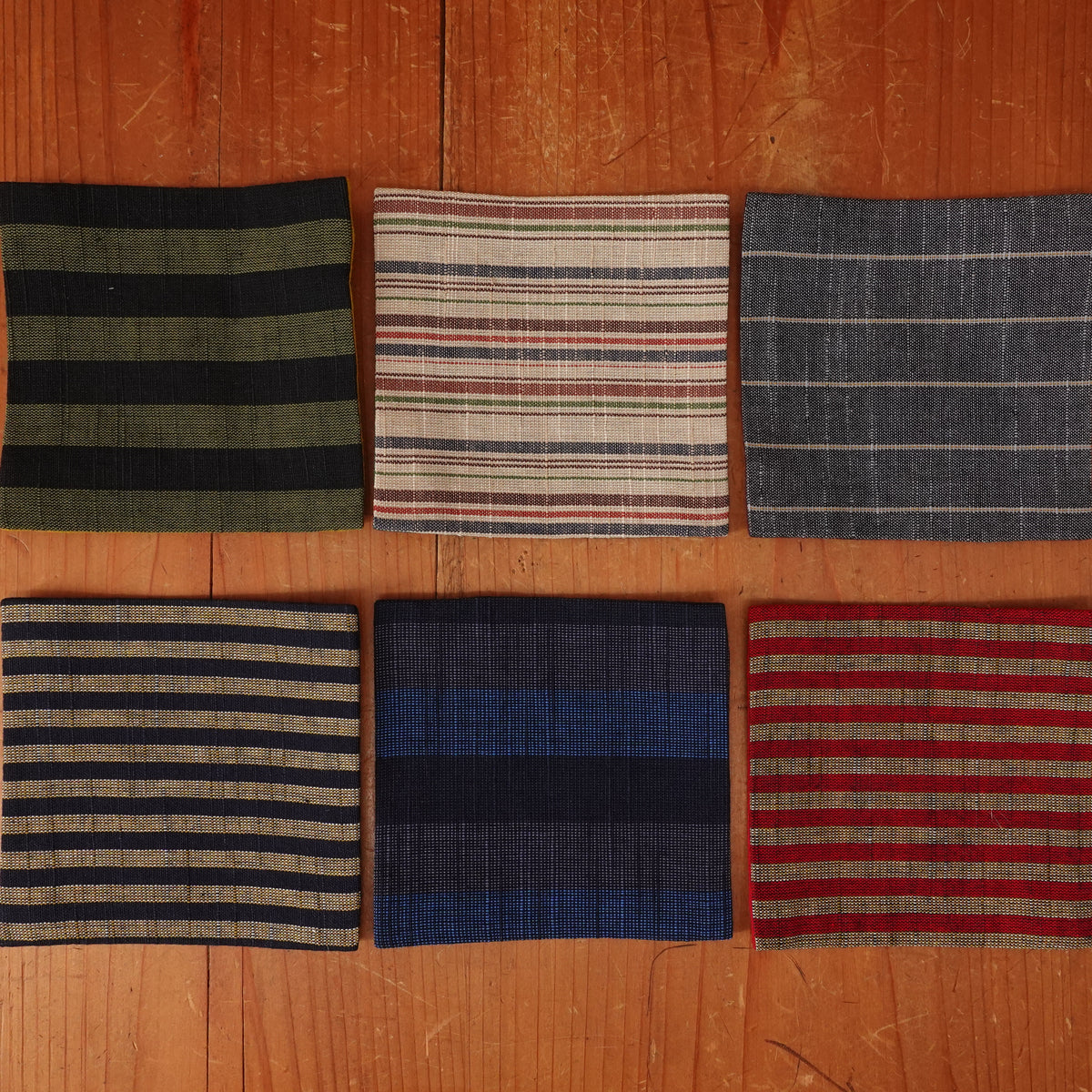 Harappa Aizu Cotton Coasters - Set of 6
