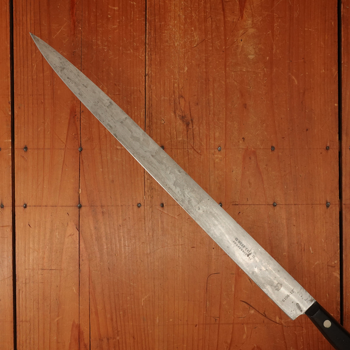 Wear Ever 12.5" Flexible Slicer Carbon & Rosewood USA 1950s-60s