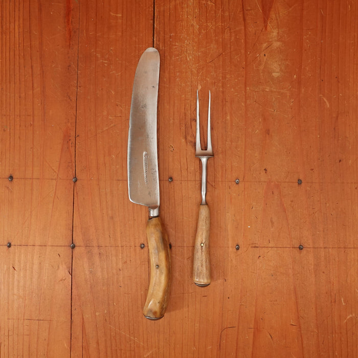 Wm Greaves and Sons Table Knife Set Stag Shear Steel Sheffield 1801-1850