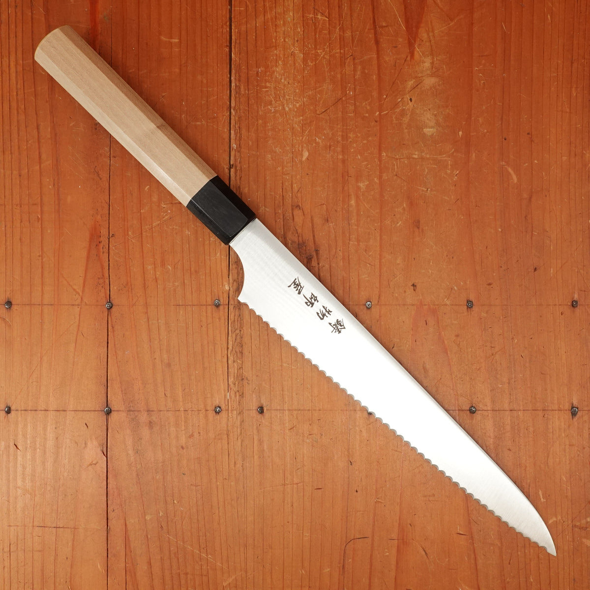 Hitohira Imojiya TH 240mm Bread Knife Stainless Ho Wood & Buffalo Horn Handle