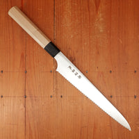 Hitohira Imojiya TH 240mm Bread Knife Stainless Ho Wood & Buffalo Horn Handle