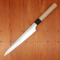 Hitohira Imojiya TH 240mm Bread Knife Stainless Ho Wood & Buffalo Horn Handle