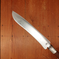 Joseph Rodgers & Sons Bread Knife Carbon Steel Carved Wheat Handle Sheffield 1920s?