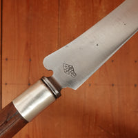 Joseph Rodgers & Sons Bread Knife Carbon Steel Carved Wheat Handle Sheffield 1920s?