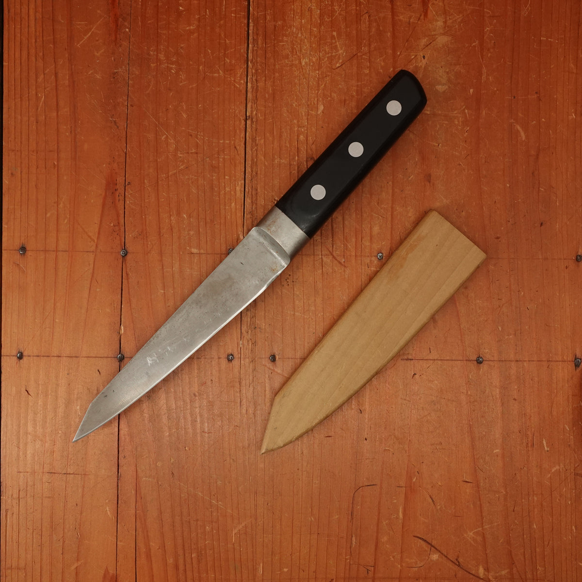 Trade In Sakai Kikumori Nihonkou 150mm Honesuki Maru Carbon W Saya