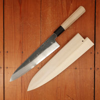 Sakai Kikumori Nakagawa x BC 240mm Gyuto Shirogami 1 Kurouchi Ho Wood with Saya