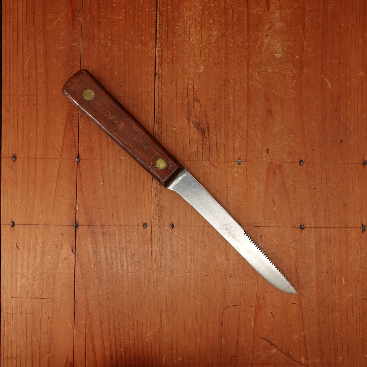 Utica? 6" "Fish Fillet Knife" Carbon Steel Rosewood USA 1930s-60s