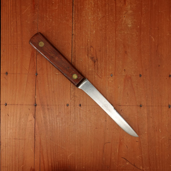 Utica? 6" "Fish Fillet Knife" Carbon Steel Rosewood USA 1930s-60s