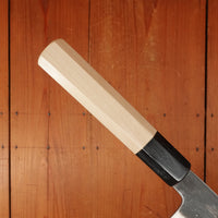 Sakai Kikumori Nakagawa x BC 240mm Gyuto Shirogami 1 Kurouchi Ho Wood with Saya