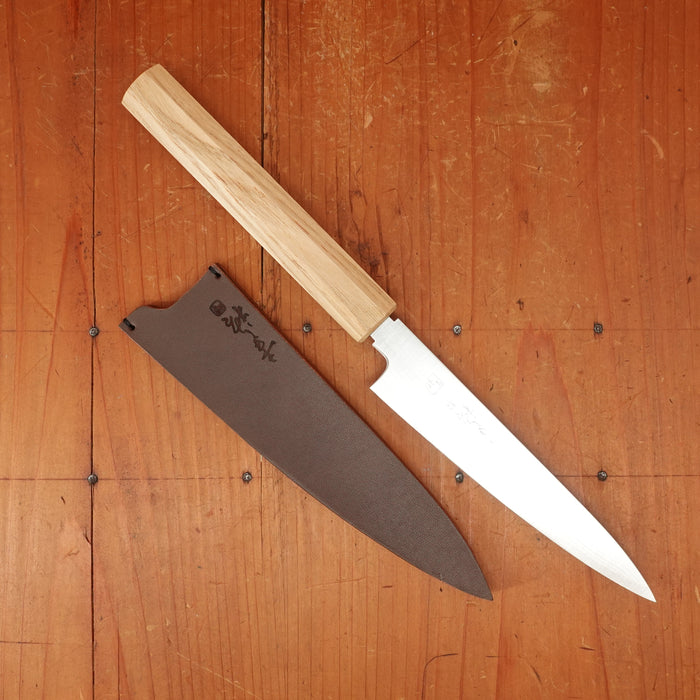 Konosuke Sanjo GS+ 150mm Petty SLD Khii Chestnut Handle with Leather Sheath