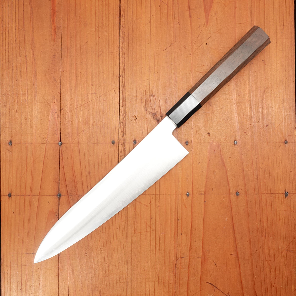 Hatsukokoro Hayabusa 210mm Gyuto HAP40 Walnut Handle