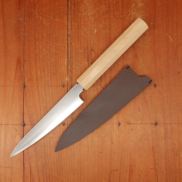 Konosuke Sanjo GS+ 150mm Petty SLD Khii Chestnut Handle with Leather Sheath