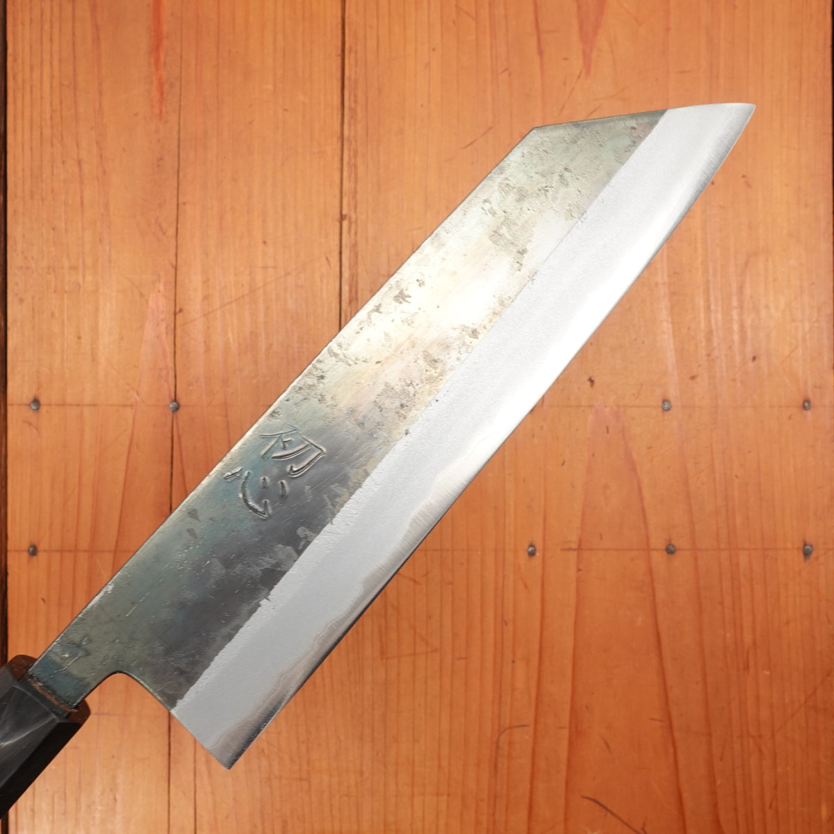 Hatsukokoro Kurosagi 210mm Kiritsuke Gyuto Aogami Super Kurouchi San Mai Walnut Handle