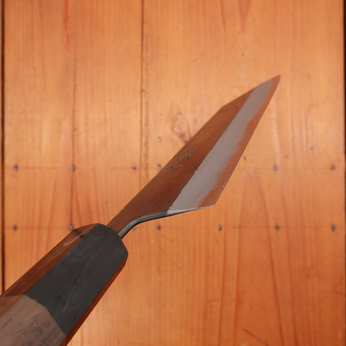 Hatsukokoro Kurosagi 210mm Kiritsuke Gyuto Aogami Super Kurouchi San Mai Walnut Handle