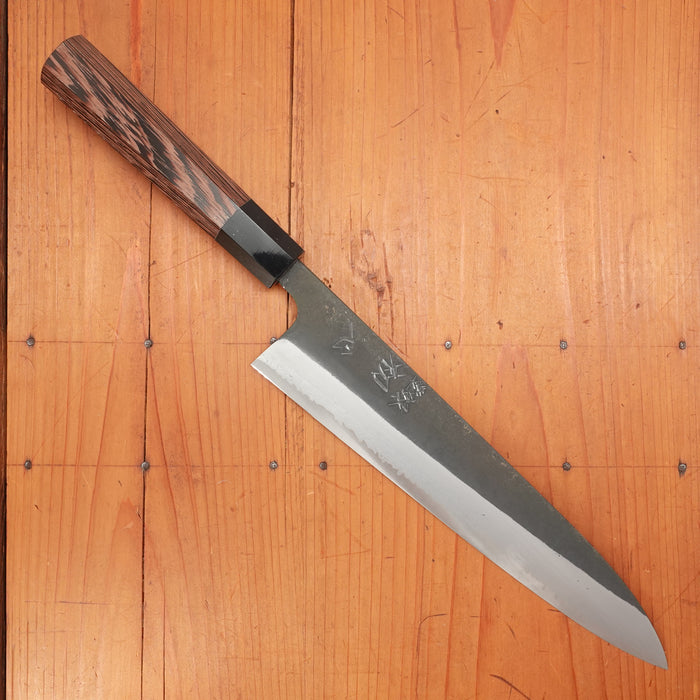 Hatsukokoro Shinkiro 240mm Gyuto Aogami Super Nihei Damascus Kurouchi Wenge