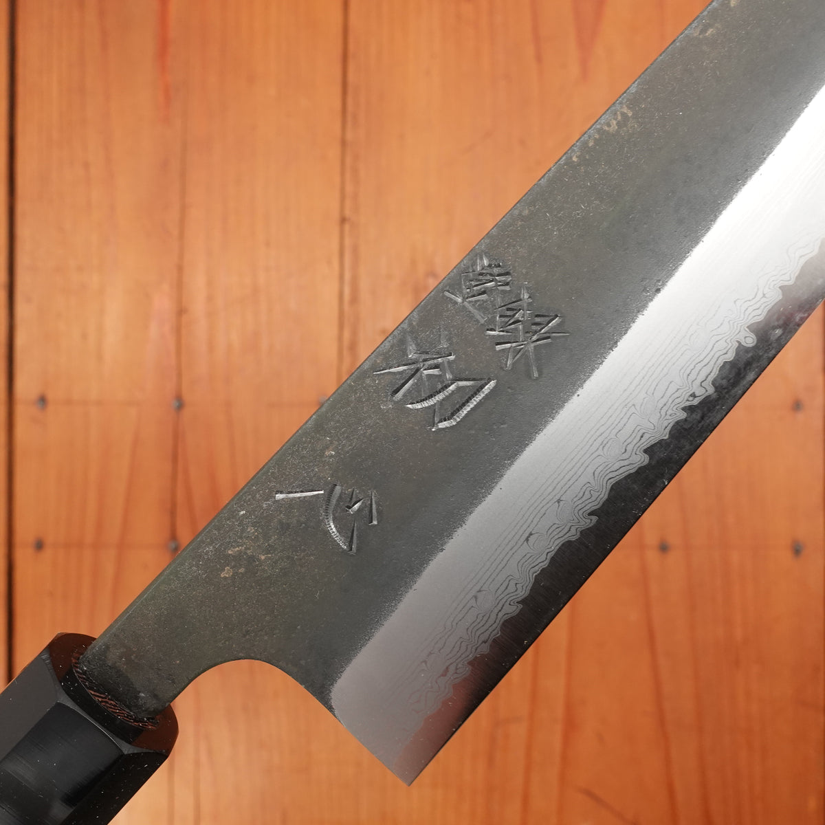 Hatsukokoro Shinkiro 240mm Gyuto Aogami Super Nihei Damascus Kurouchi Wenge