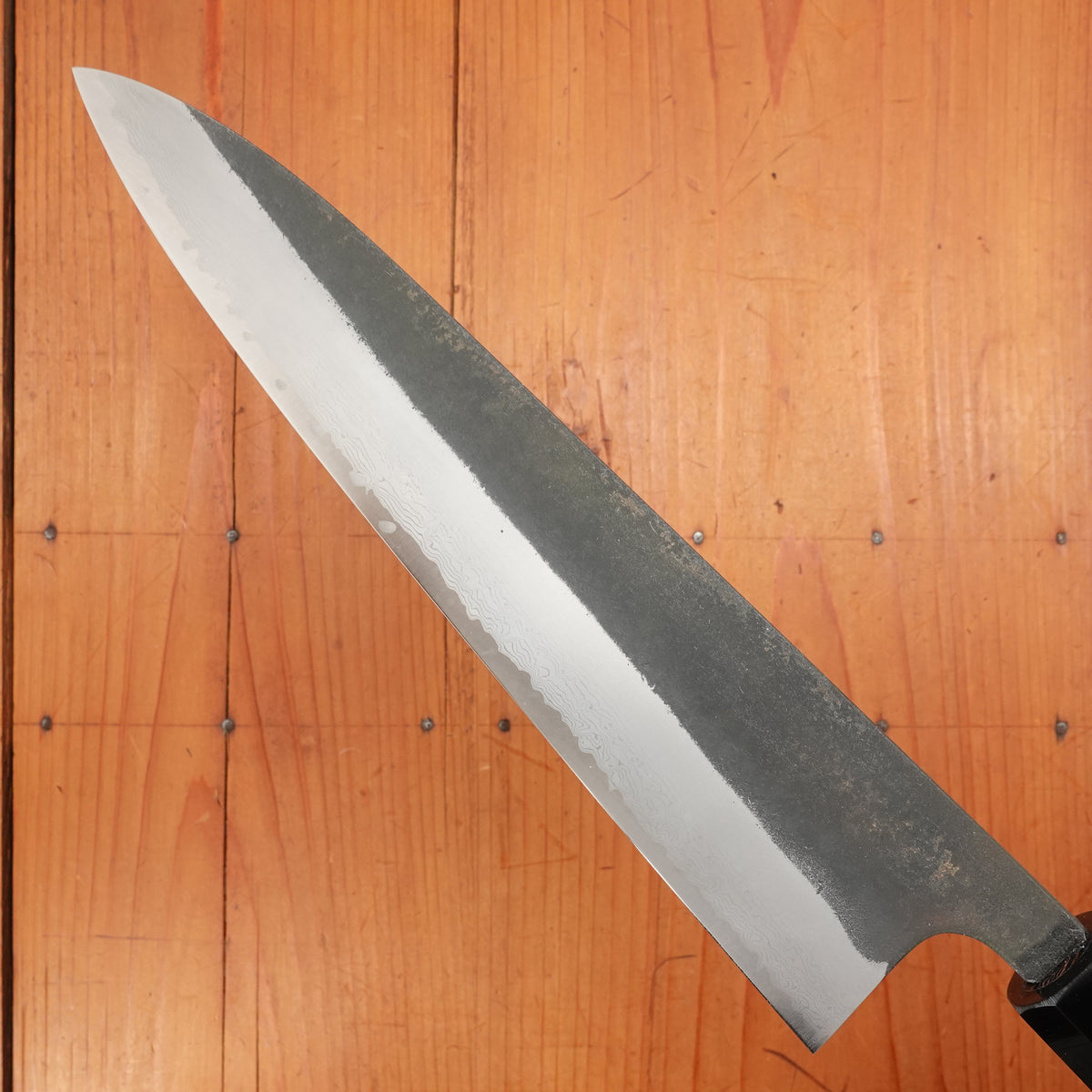 Hatsukokoro Shinkiro 240mm Gyuto Aogami Super Nihei Damascus Kurouchi Wenge