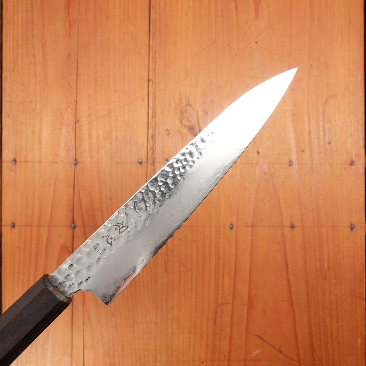 Hatsukokoro Hayabusa 150mm Petty VG10 Tsuchime San Mai Ebony Handle